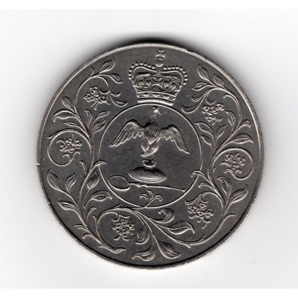 Велика Британія 25 пенсів, 1977 - 25 років правління королеви Єлизавети II