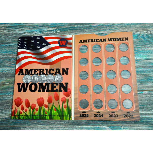 Альбом колекційний капсульний для пам'ятних монет США American Women Quarters