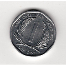 Східні Карибські Штати 1 цент, 2002
