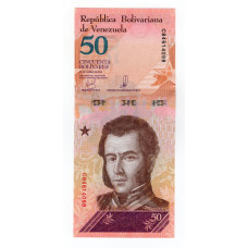 Венесуела 50 боліварів 2018 UNC