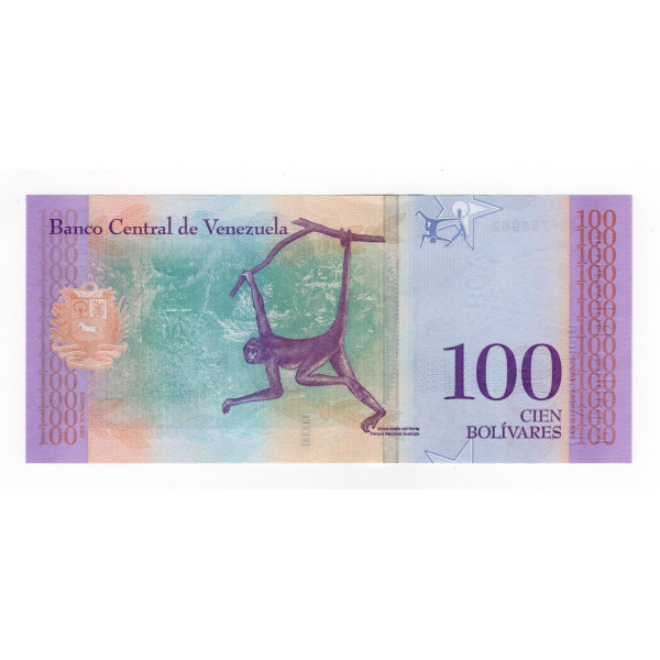 Венесуела 100 боліварів 2018 UNC