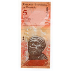 Венесуела 5 боліварів 2014 UNC