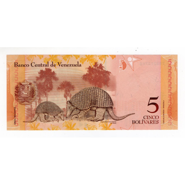 Венесуела 5 боліварів 2014 UNC