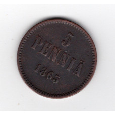 Фінляндія 10 пенні, 1897 (тираж 502.948)