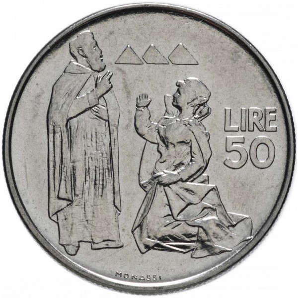 Сан-Марино 50 лір, 1972