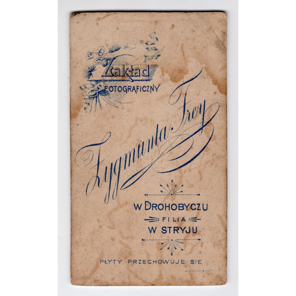Кабінетне фото. Дрогобич. Стрий. Жінка. - Z. Frey Drohobycz. Stryj