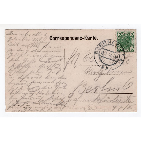 Листівка. Чернівці. 10 видів. Czernowitz.  S.W.Cz. 1906