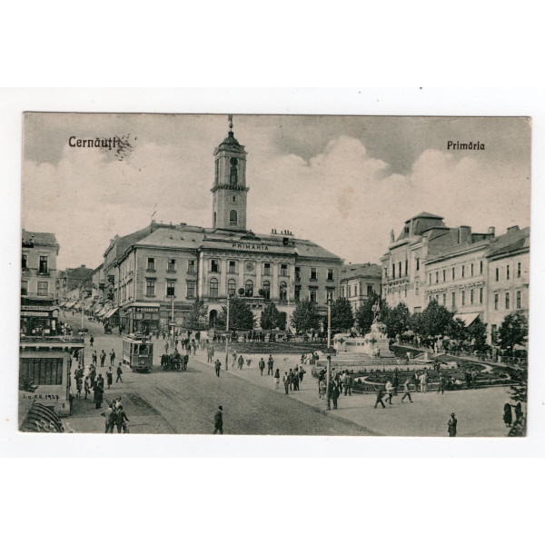 Листівка. Чернівці. Ратуша. Leon Konig 1931. № 10