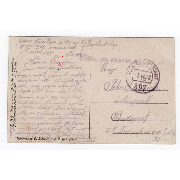 Листівка. Група гуцульських дітей. Artystów w Wiedniu II. E. Schreier 1917 № 3842