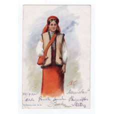 Листівка. Мечислав Рейзнер. Гуцулка Altenberg 1901 № 50