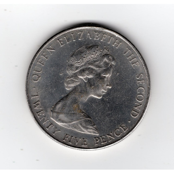 Гернсі 25 пенсів, 1978 Королівський візит