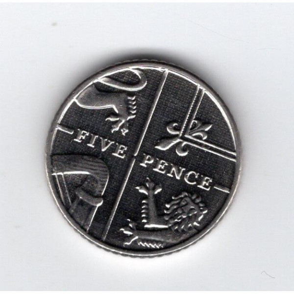 Велика Британія 5 пенсів, 2014