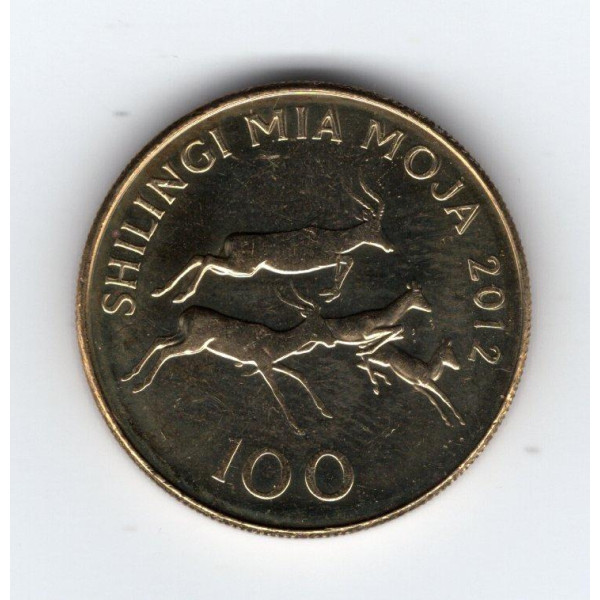 Танзанія 100 шилінгiв, 2012