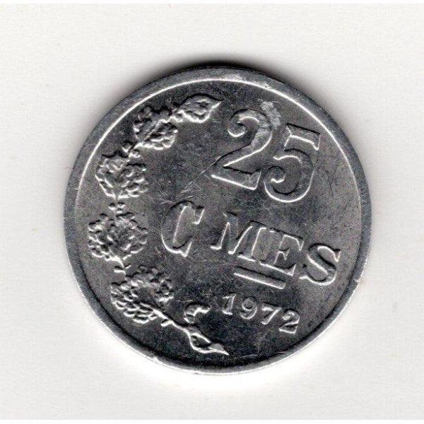 Люксембург 25 сантимів, 1972