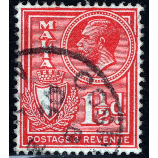 Мальта 1930 1½ P - POSTAGE & REVENUE  # 154