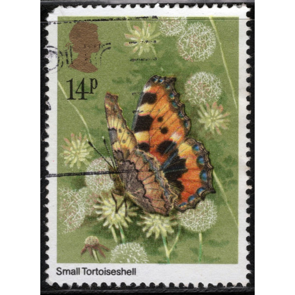 Велика Британія. 1981 - 14Р - Метелики Сонцевик кропив'яний (Small tortoiseshell) №856