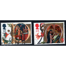 Велика Британія. 1991 - 18+24P - Різдвяні марки # 1348-1349