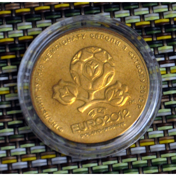 Україна 1 гривня, 2012 Чемпіонат Європи з футболу 2012 (в капсулі)