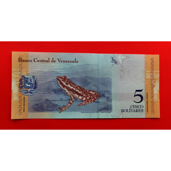 Венесуела 5 боліварів 2018 UNC