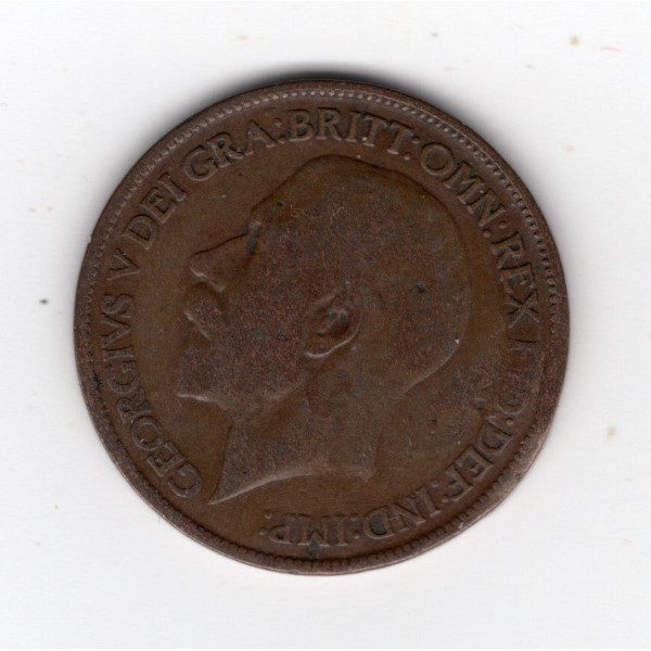 Велика Британія ½ пенні, 1919