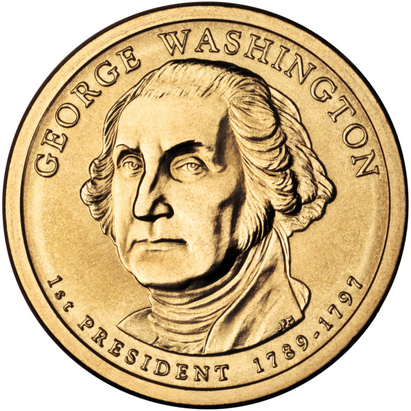 США 1 долар, 2007 Президент США - Джордж Вашингтон (1789-1797)