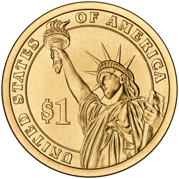 США 1 долар, 2008 Президент США - Джеймс Монро (1817-1825)