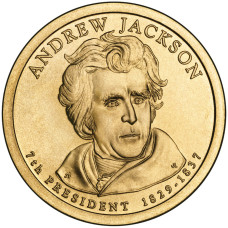 США 1 долар, 2008 Президент США - Ендрю Джексон (1829-1837)