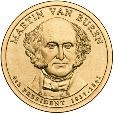 США 1 долар, 2008 Президент США - Мартін Ван Бюрен (1837-1841)