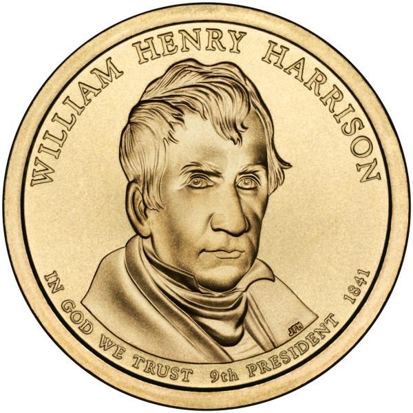 США 1 долар, 2009 Президент США - Вільям Генрі Гаррісон (1841)