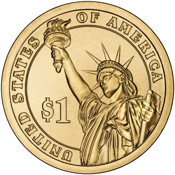 США 1 долар, 2009 Президент США - Вільям Генрі Гаррісон (1841)