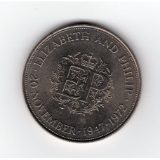 Велика Британія 25 пенсів, 1972 Королевське срібне весілля